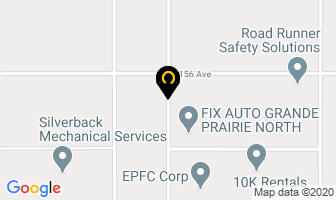 Northern Bottling in Grande Prairie map