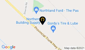 Northern Building Supply in The Pas map
