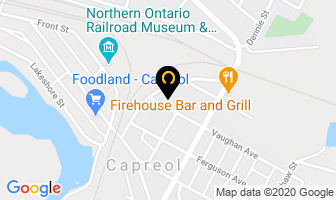 Northern Credit Union in Capreol map
