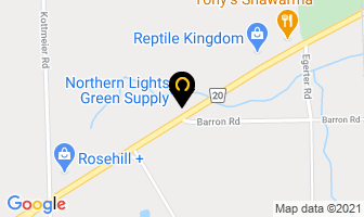 Northern Lights Green Supply in Estevan map