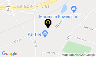 Northern Metalic Sales (Pr) Ltd in Peace River map