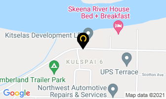 Northern Native Fishing Corp in Terrace map