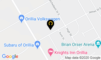 Northern Sanitation Co in Orillia map