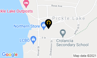 Northern Store in Pickle Lake map