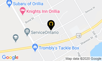 Northern Window Cleaners in Orillia map