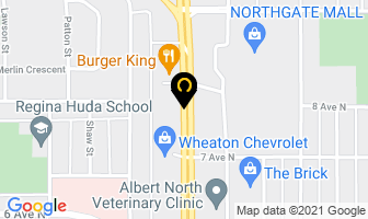 Northgate Denture Clinic in Regina map
