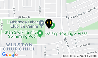 Northside Liquor Store in Lethbridge map