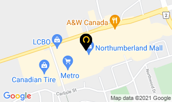 Northumberland Mall in Cobourg map