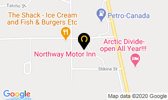 Northway Motor Inn in Dease Lake map