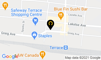 Northwest Counselling Centre in Vernon map