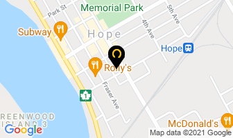 Northwest Harvest Church in Hope map