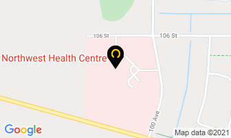 Northwest Health Centre in High Level map