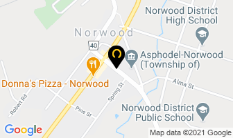 Norwood Convenience in Norwood map