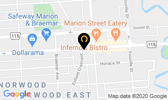 Norwood Dental Centre in Winnipeg map