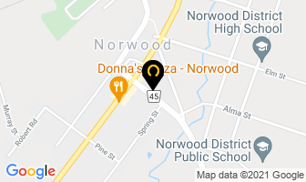 Norwood Home Hardware in Norwood map