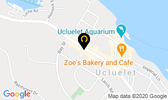 Norwoods Restaurant in Ucluelet map