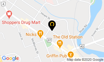 Nosm in Bracebridge map