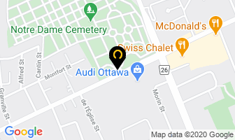 Notre Dame Cemetery in Guelph map
