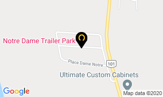 Notre Dame Trailer Park in Steinbach map