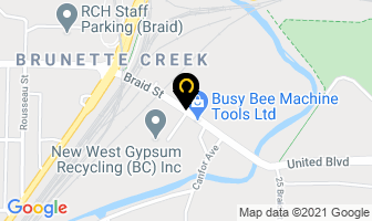 Novateck Chemicals Ltd in New Westminster map