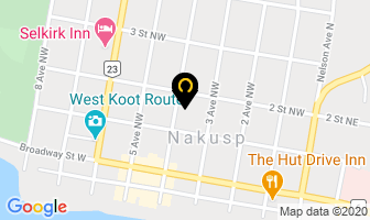 Nu Beginnings in Nakusp map