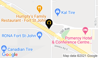 Nylander Mobile Home Transport in Fort St. John map