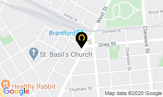 O K Auto Body Ltd in Brantford map
