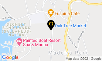 Oak Tree Market in Madeira Park map