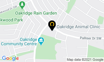 Oakridge Animal Clinic in Calgary map