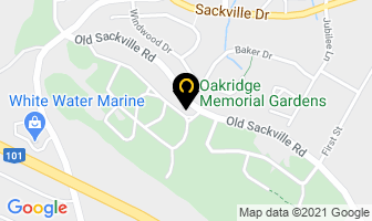Oakridge Memorial Gardens in Halifax map