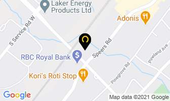 Oakville Autos in Burlington map