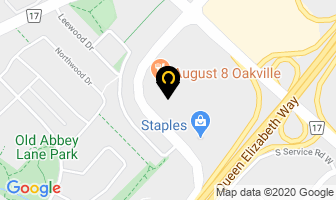 Oakville Dental in Burlington map
