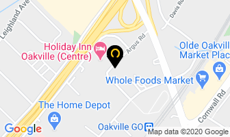 Oakville Podiatry in Burlington map