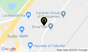 Oakville Toyota in Burlington map