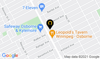 Oakwood Cafe in Winnipeg map