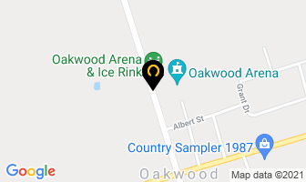 Oakwood Community Centre in Oakwood map