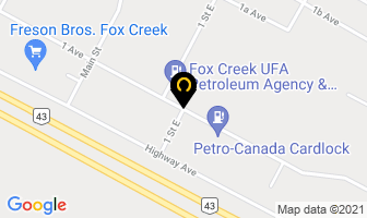 Oasis Liquor Outlet in Fox Creek map