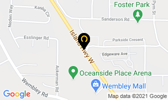 Ocean Blue Day Spa in Parksville map