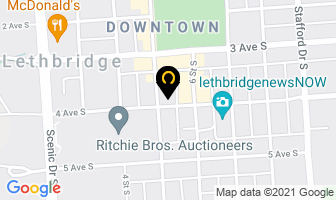 Oddfellows Hall in Lethbridge map