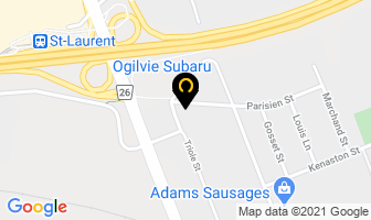 Ogilvie Subaru in Guelph map