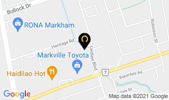 Oil Changers in Markham map