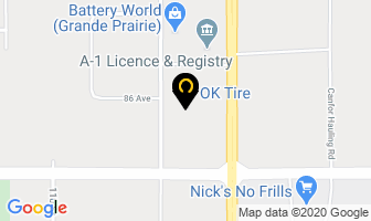 Ok Tire in Grande Prairie map