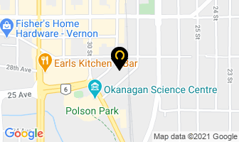 Okanagan Spring Brewery in Vernon map