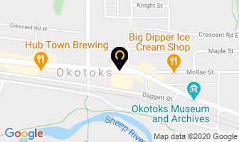 Okotoks Physical Therapy in Okotoks map