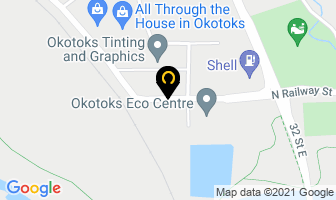 Okotoks Rentals in Okotoks map