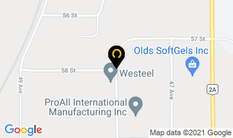 Olds Concrete Service Ltd in Olds map