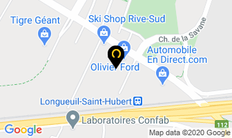 Olivier Ford in Longueuil map