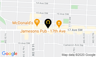 Olympic Billiards in Calgary map