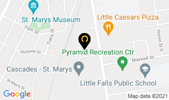 Omega Paw Inc in Saint Marys map