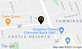 One Time Cleaners in Guelph map